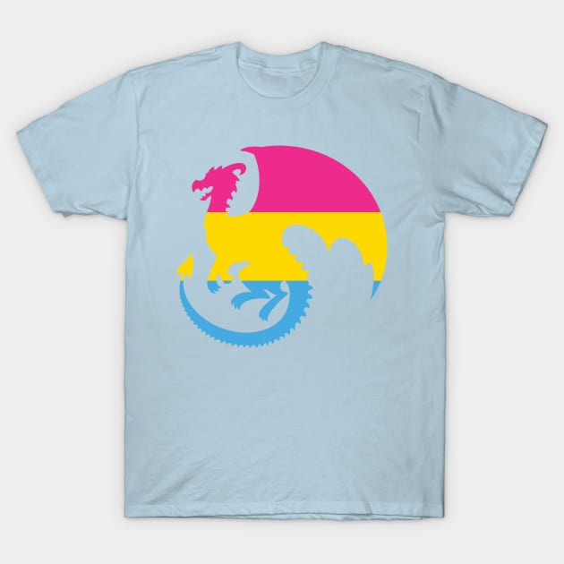 Pride Animals- Pansexual Dragon T-Shirt by HeckHound